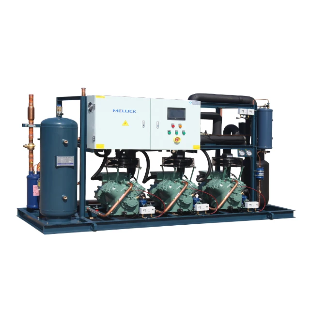 High Quality low temperature Screw 2 Compressors Racks Air Cooled Condensing Unit