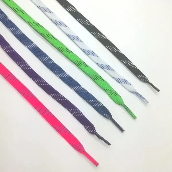 Various color options shoelaces heavy duty hiking waxed cotton shoelace for hockey skate