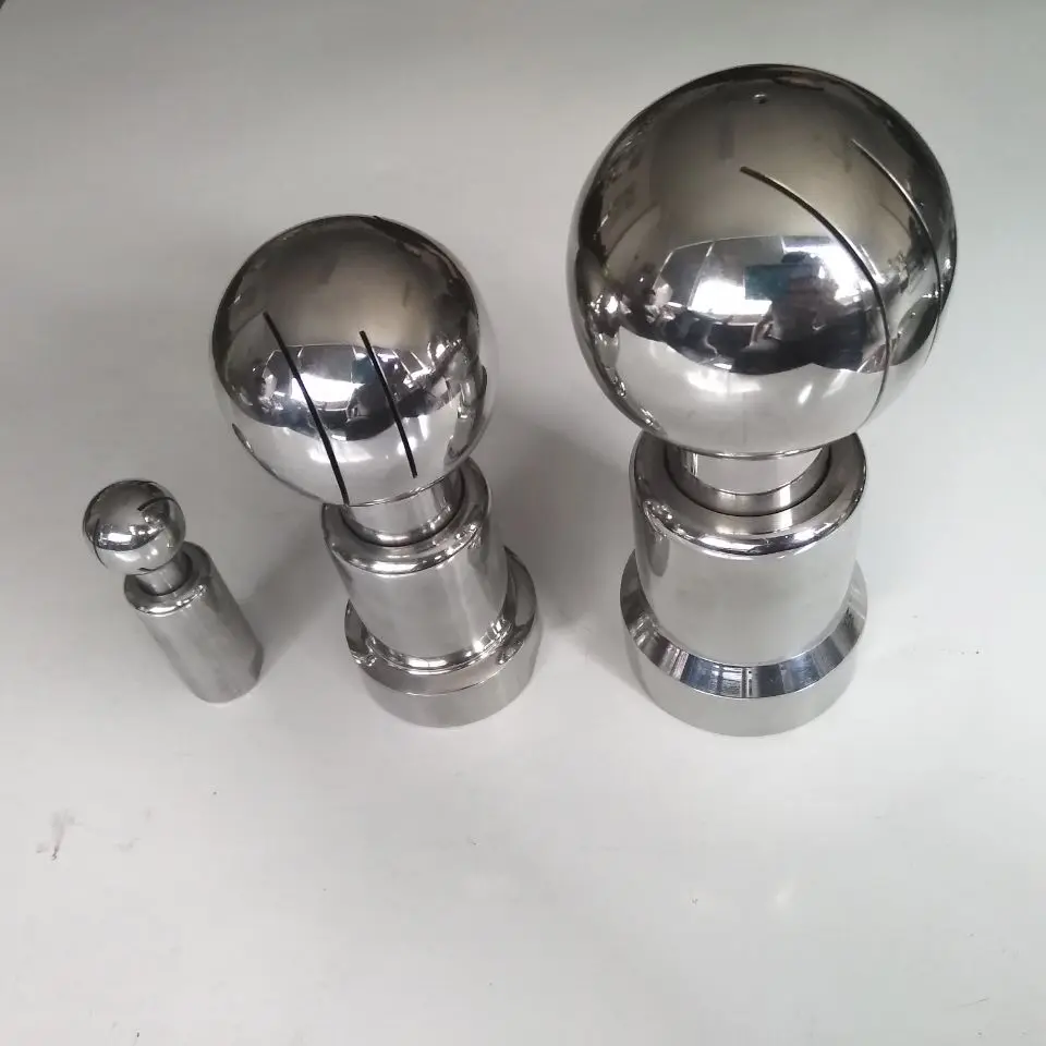 
When zhou yili 304 stainless steel bolt cleaning ball sanitary 360 degree rotary tank washer spray ball 