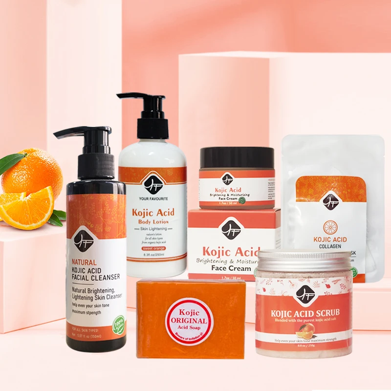 OEM корейская косметика оптовая продажа набор для ухода за кожей kojic кислота витамин C ance чайного дерева