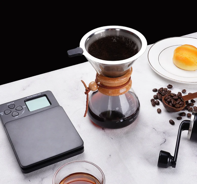 Nordic style coffee utensils gift box hand-brewed stainless steel coffee set