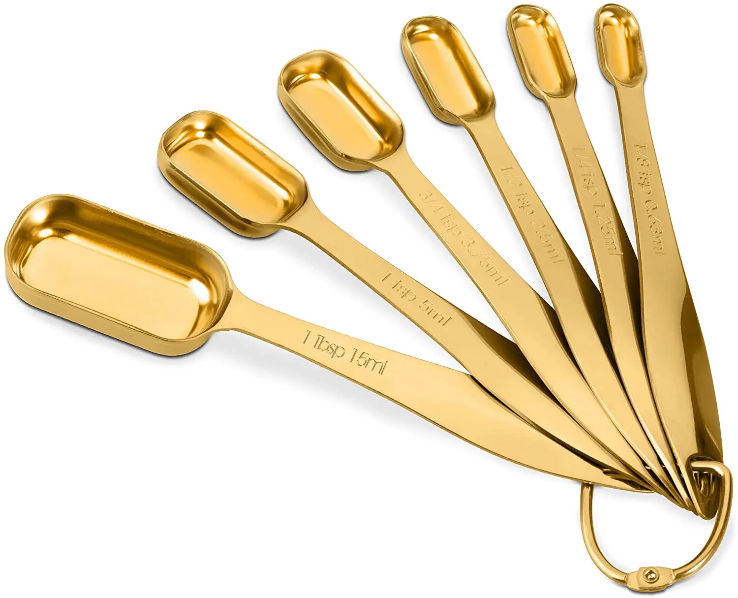 KLP espresso Cups and Spoons tea Set 18/8 Stainless Steel bee measuring spoon