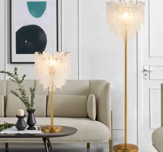 square desk lamp  copper table lamp for hotel marble crystal cloth cover modern table lamp  living room bedroom