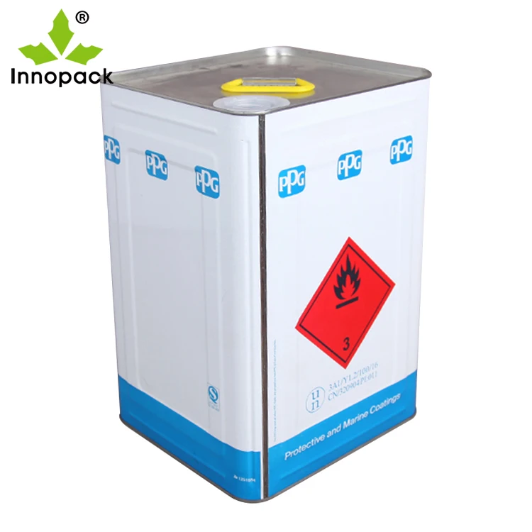 Printed Metal Tin Fuel Oil Rectangle Container Tinplate Can for Sale 20L