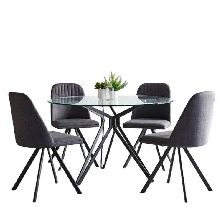 Premium Quality Living Room Nordic Cheap Dining Table Glass Modern Luxury Sets