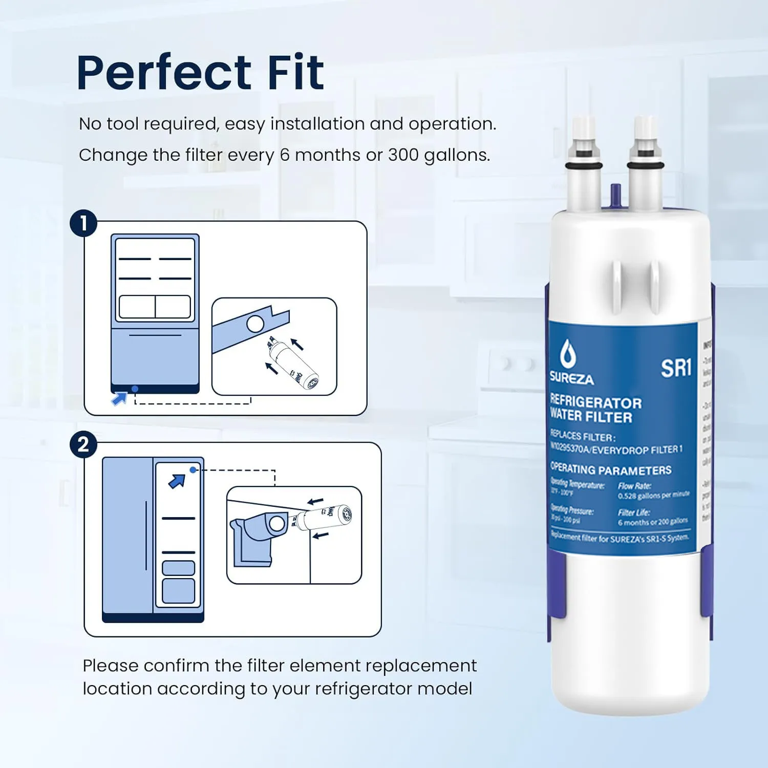 Factory Wholesale Water Refrigerator Filter EDR1RXD1