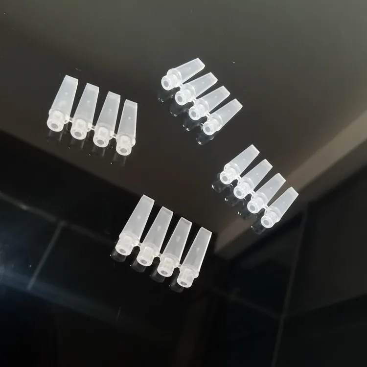 SINGATEE Lab Supplies 4 Well PCR Tube Strip PP Plastic 0.1ML 4 Strips PCR Tubes