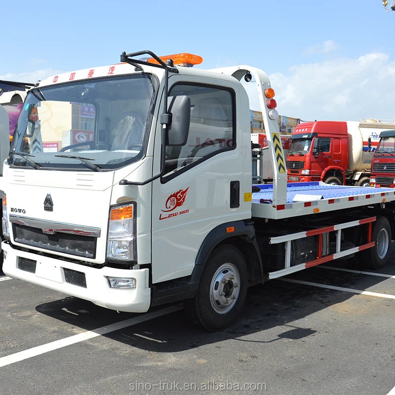 Howo 4X2 One Tow Two Road Accident Wrecker Can Be Deal with 2 Unit Trucks Truck Mounted Wrecker Body 5000x2300 8-10ton CN;SHN