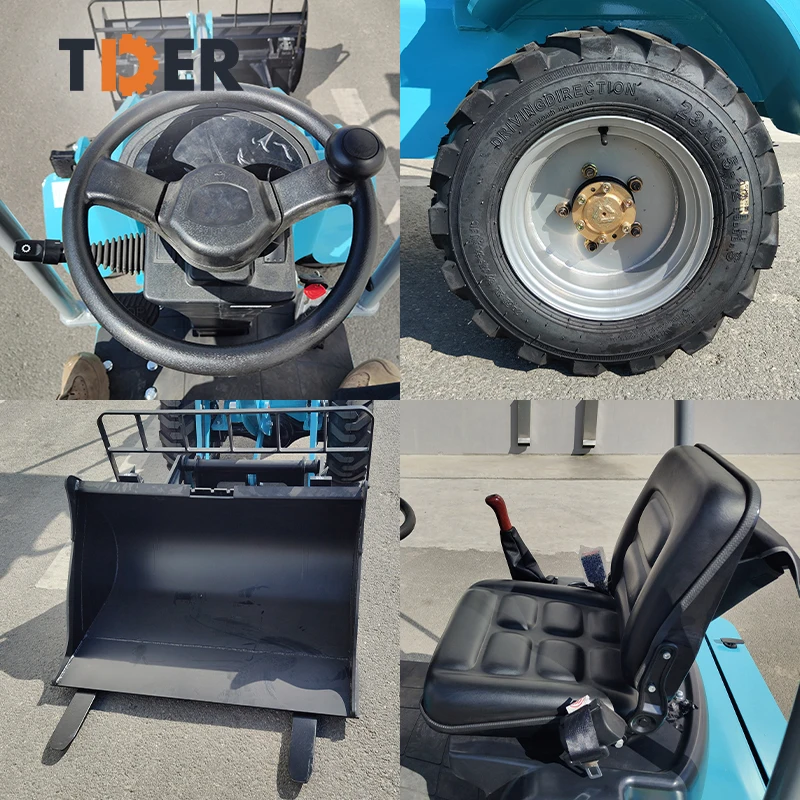 LiftSun New 0.5 Ton Battery Wheel Loader 500kg Small Mini Electric Front End Loader for Sale
