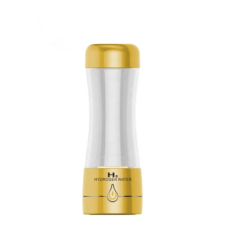 900-1200PPB USB charging 350ml portable hydrogen water generation bottle hydrogen generator cup filter alkaline water ionizer