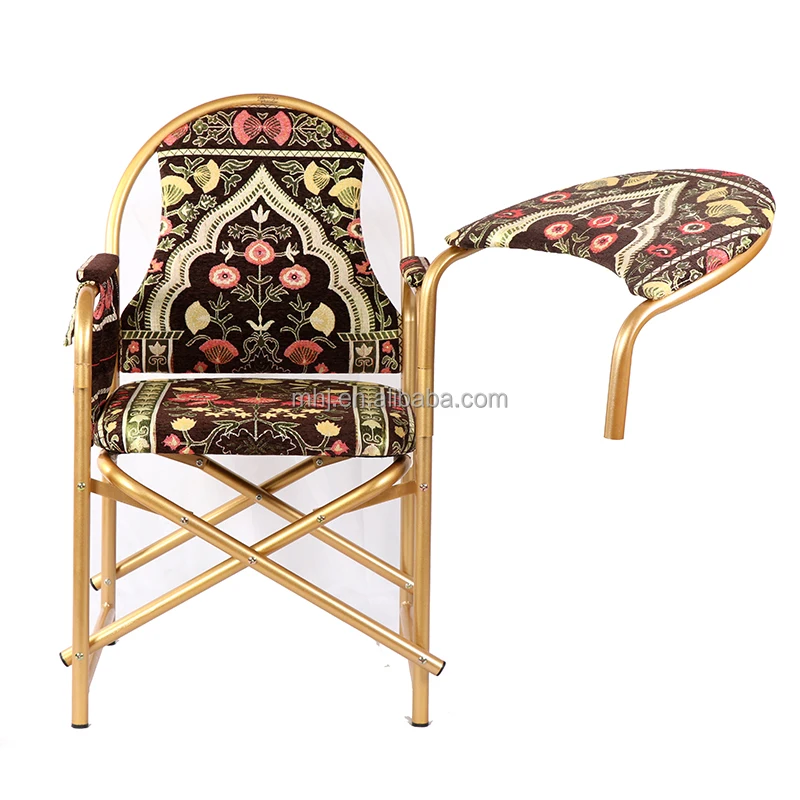 Wholesale Hot Sale Movable Pad Foldable Stacking Muslim padded Worship Metal Prayer Church Chair