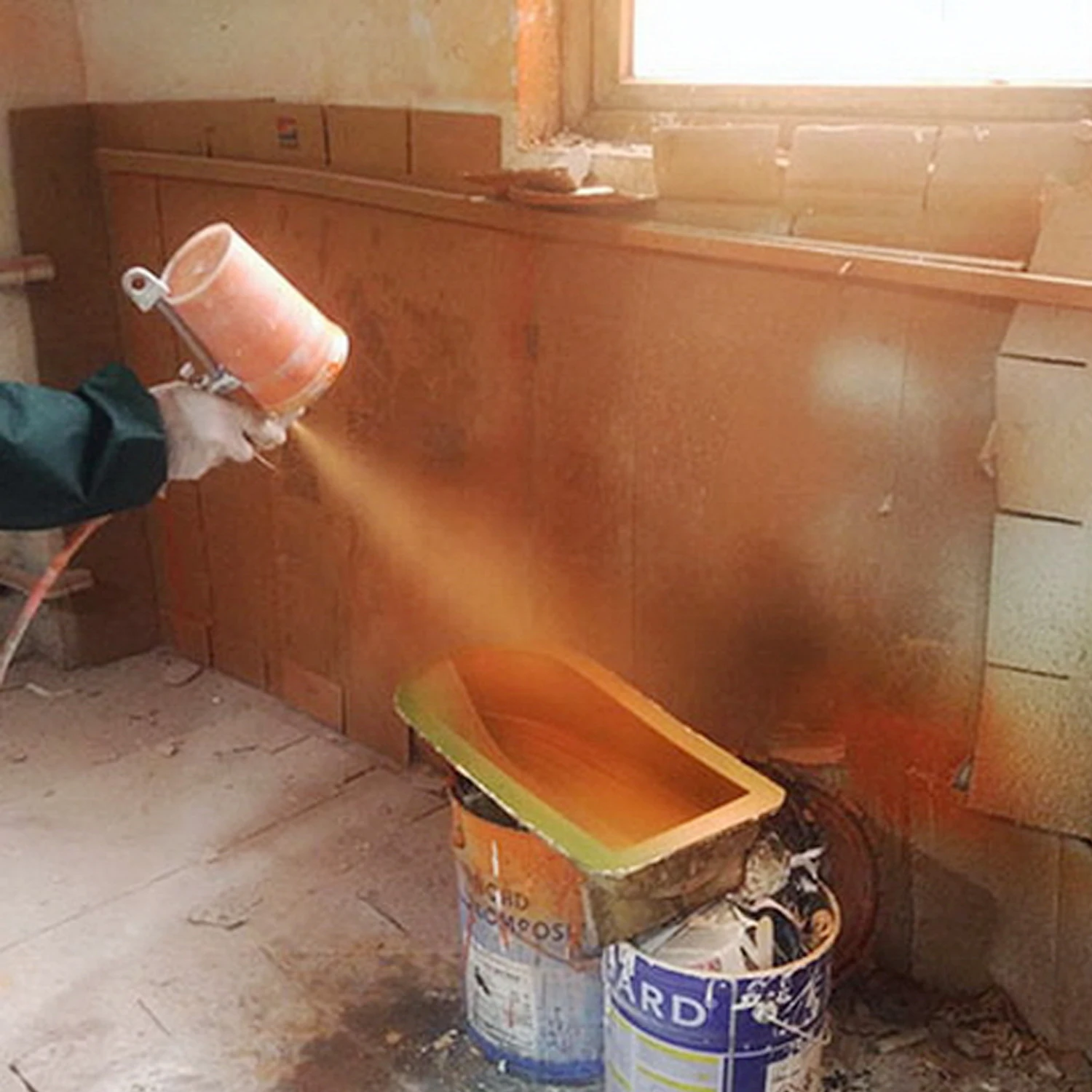 Air Spray Gun ES-100 & -200 Air Gelcoat Spray Gun Coat Sprayer Resin Fiber Reinforced Plastic FRP Painting Tools