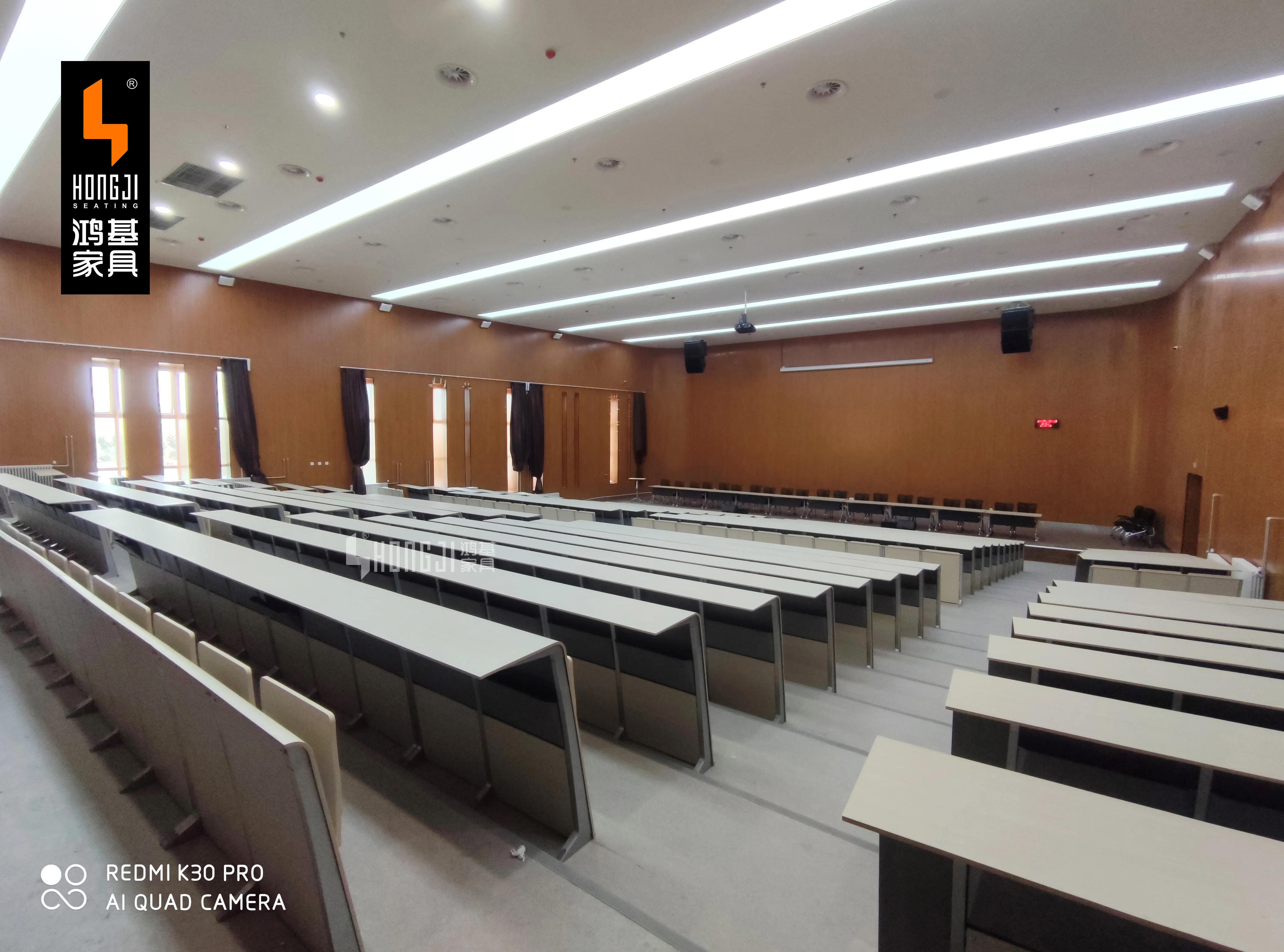 
Verified factory wholesale hongji seating top class school lecture hall desk chair furniture 5 years warranty hot in Asia market 