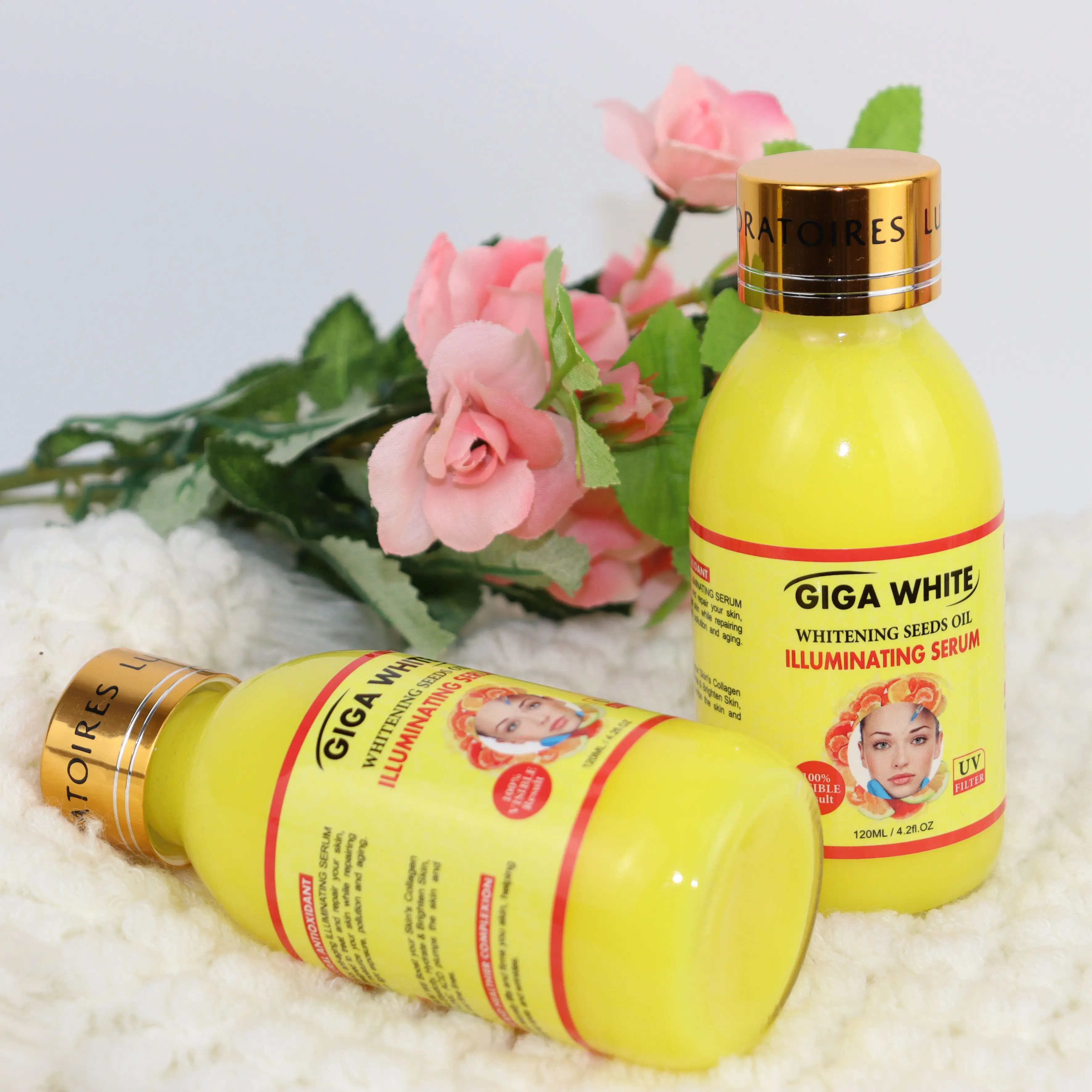 Spot Remover Whitening  Beauty Skin Care GIGA WHITE ILLUMINATING SERUM and Pure Crystal gold Whitening facial Serum