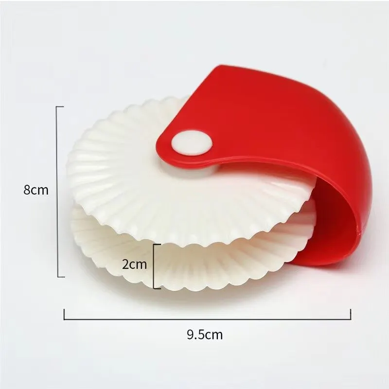 Pizza Cutter Roller Knife Plastic Manual Twist Wheel Baking Tool Kitchen Pasta Cutting Wheel Roller Home Pasta Cutter