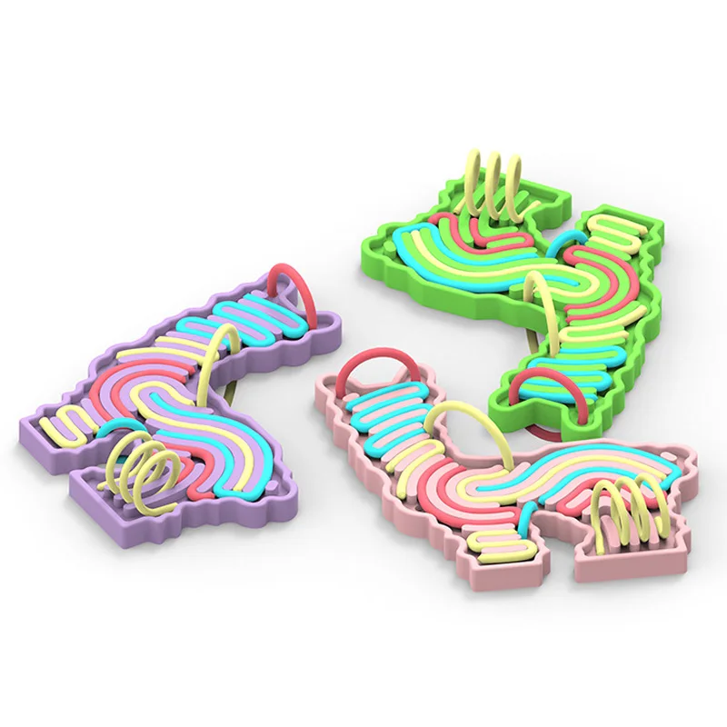 Lama Alpaca Fidget Toy for Autism,Sensory Activity Board, Double Side Silicone Board Anxiety Adults Activities Toys for Travel