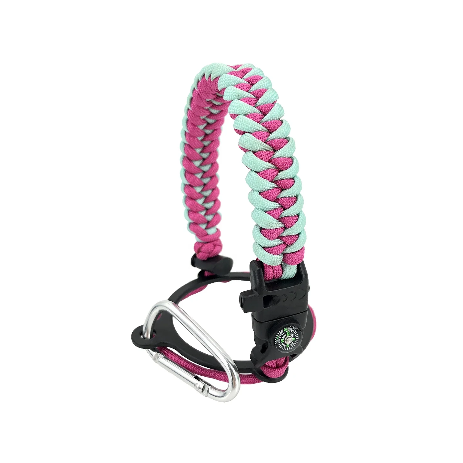 Handmade Kettle Handle Water Bottle Paracord Handle With Compass Buckle