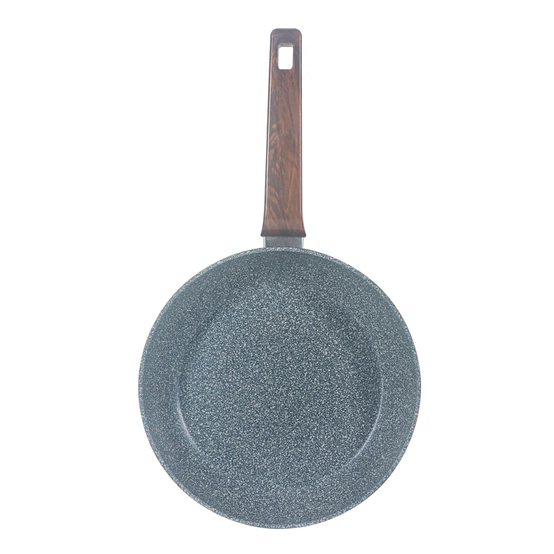 Induction Bottom Pans Set 20-28cm Durable Granite Non Stick Coating Granite Forged Aluminum Fry Pan