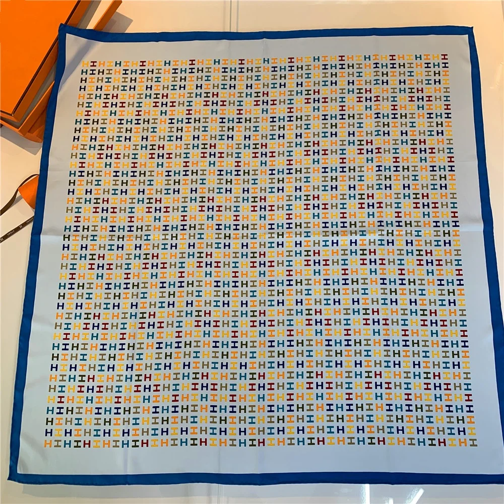 Fashion Chinese Silk Square Satin Scarf For Airline Stewardess Luxury Silk Scarf