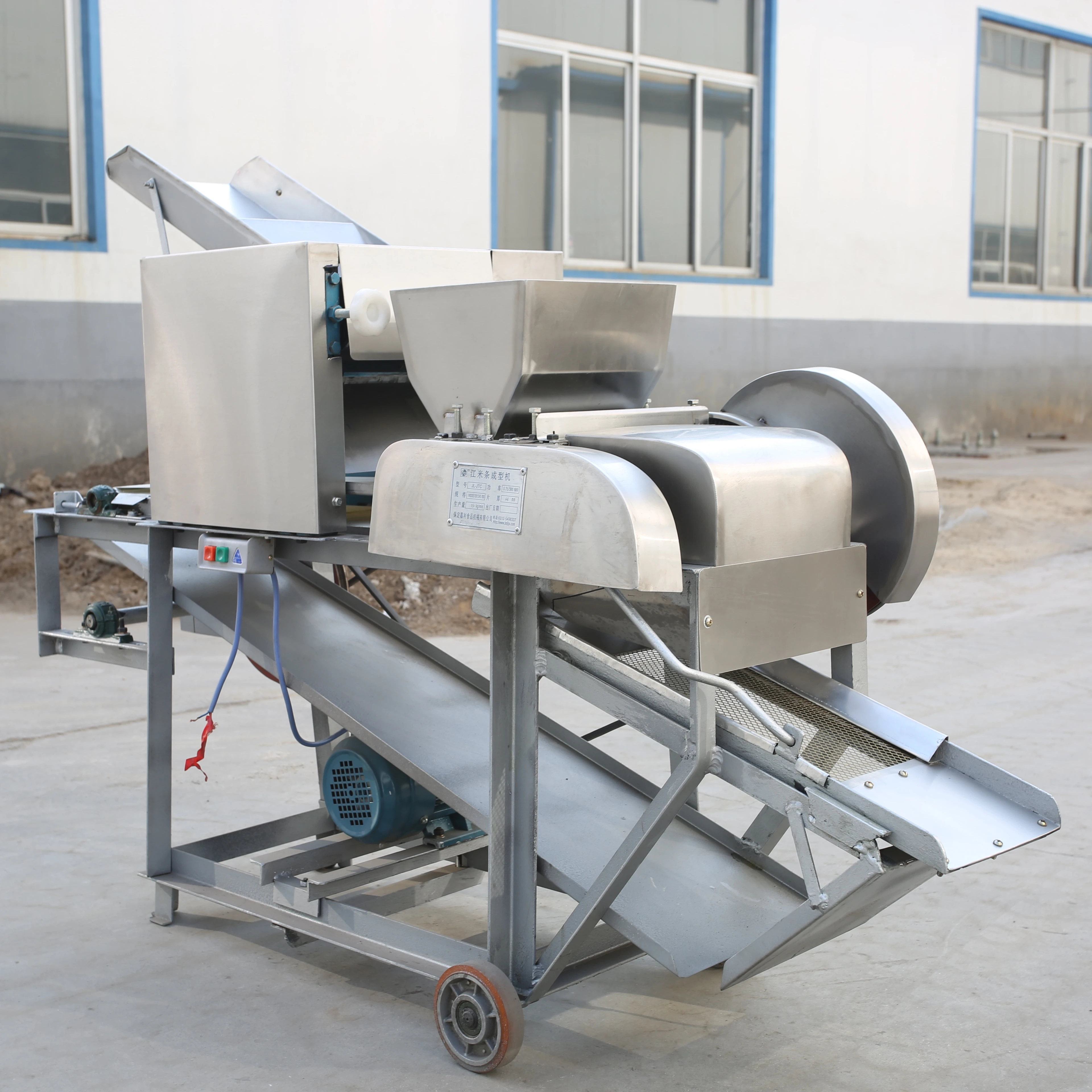 Automatic Cutting strip electric dough snacks chin chin making machine