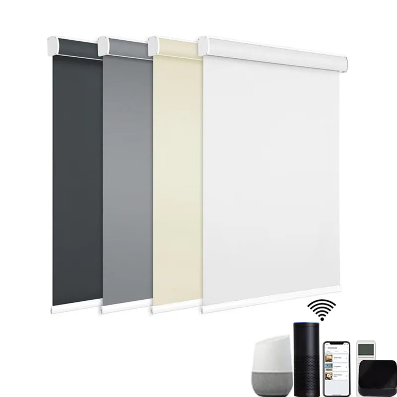 Alexa smart electric motorized roller blinds smart roller blind motor wifi roller blinds for windows