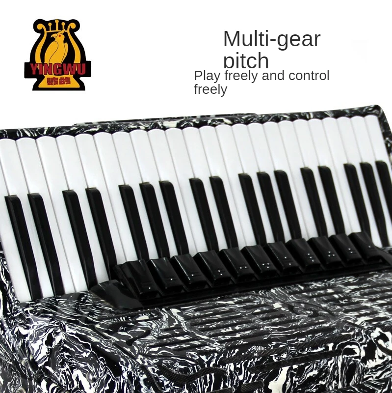 41-key 120BS four-row spring professional test playing piano musical instrument marbled YINGWU accordion