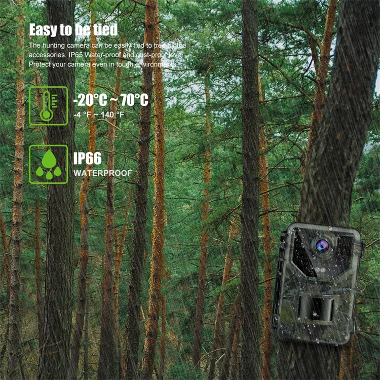 K&F Concept cellular night vision outdoor hunting trail camera mini sd cards infrared single point aa battery