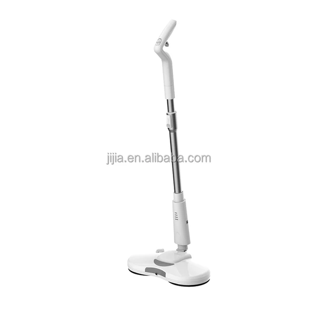 2021BSCI factory supply new 2200mA Lithium battery 260RPM wireless floor cleaning and wax polishing 2 in 1 electric spin mop