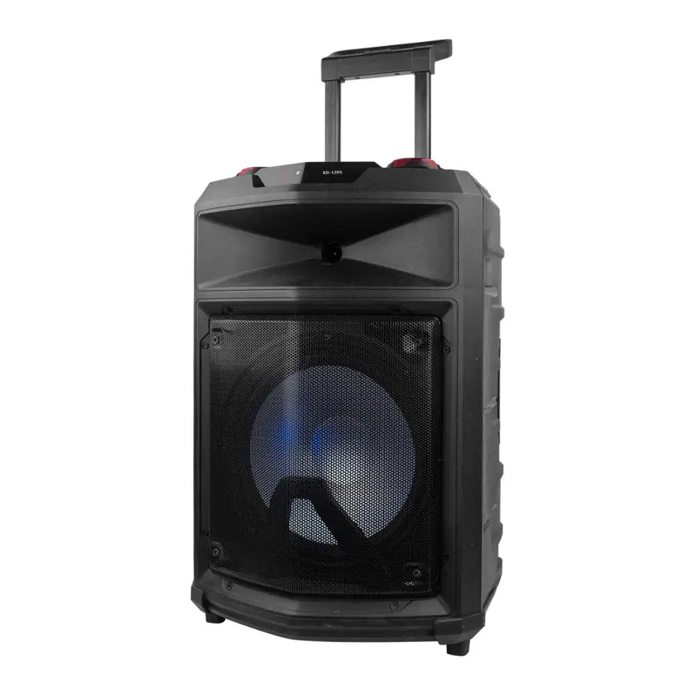 12V 7.5A Lead Acid Battery  Tms12-01 TEMEISHENG hot sell woofer active 12 inch portable trolley speaker with microphone