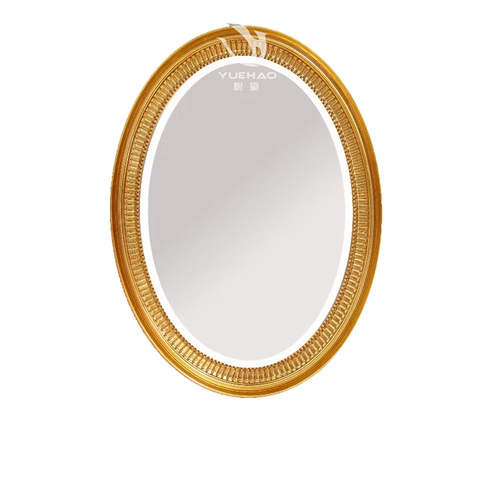 Old fashioned style five star hotel decorative mirror wedding PU Mirror Frame