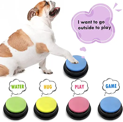 Hot Selling Dog Talking Buttons For Pet Training Communication  Recordable