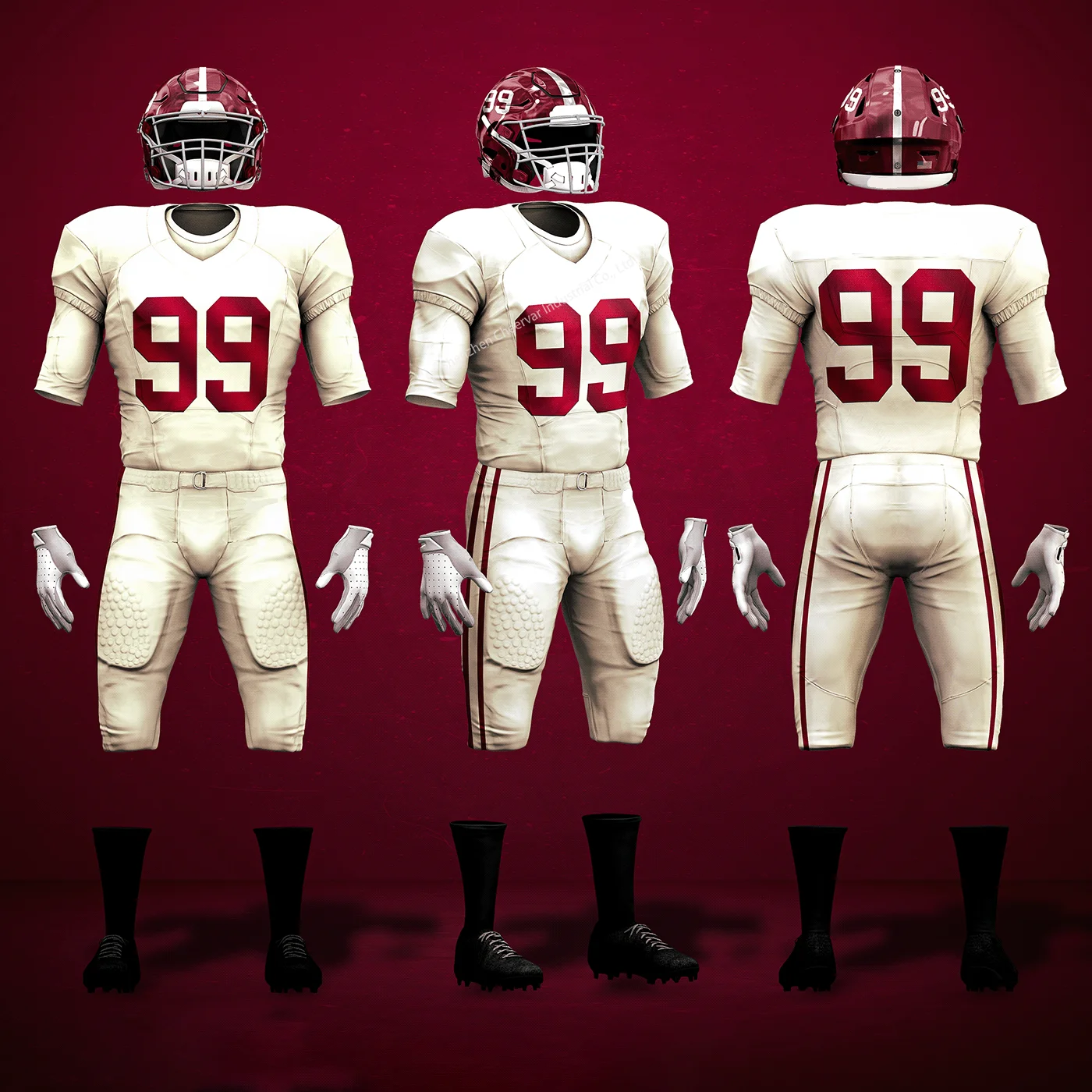 Top Sublimation American Football Jerseys Customised American Football Uniform Sets Youth American Football Wear