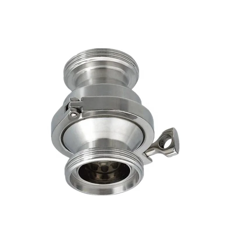 Stainless Steel 304/316L Non Return Thread Sanitary Vertical Spring Check Valve for Pipeline
