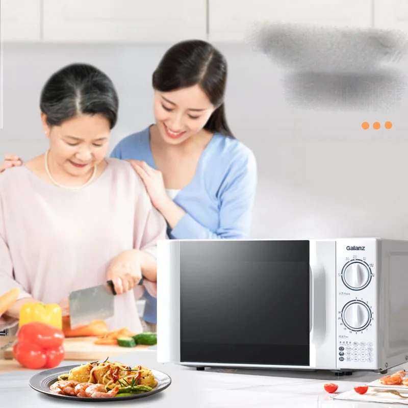 Hot Selling 20L Small Household Knob Turntable Heating Multifunction Automatic Microwave Oven