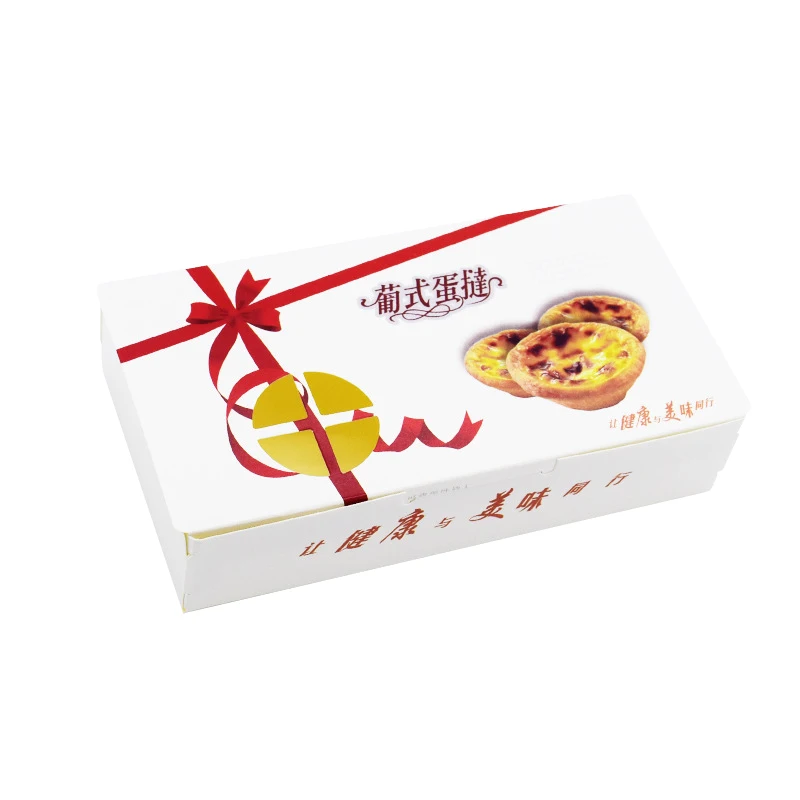 Прозрачный мини-торт кекс яйцо tart складная бумажная упаковка подарочная коробка с логотипом