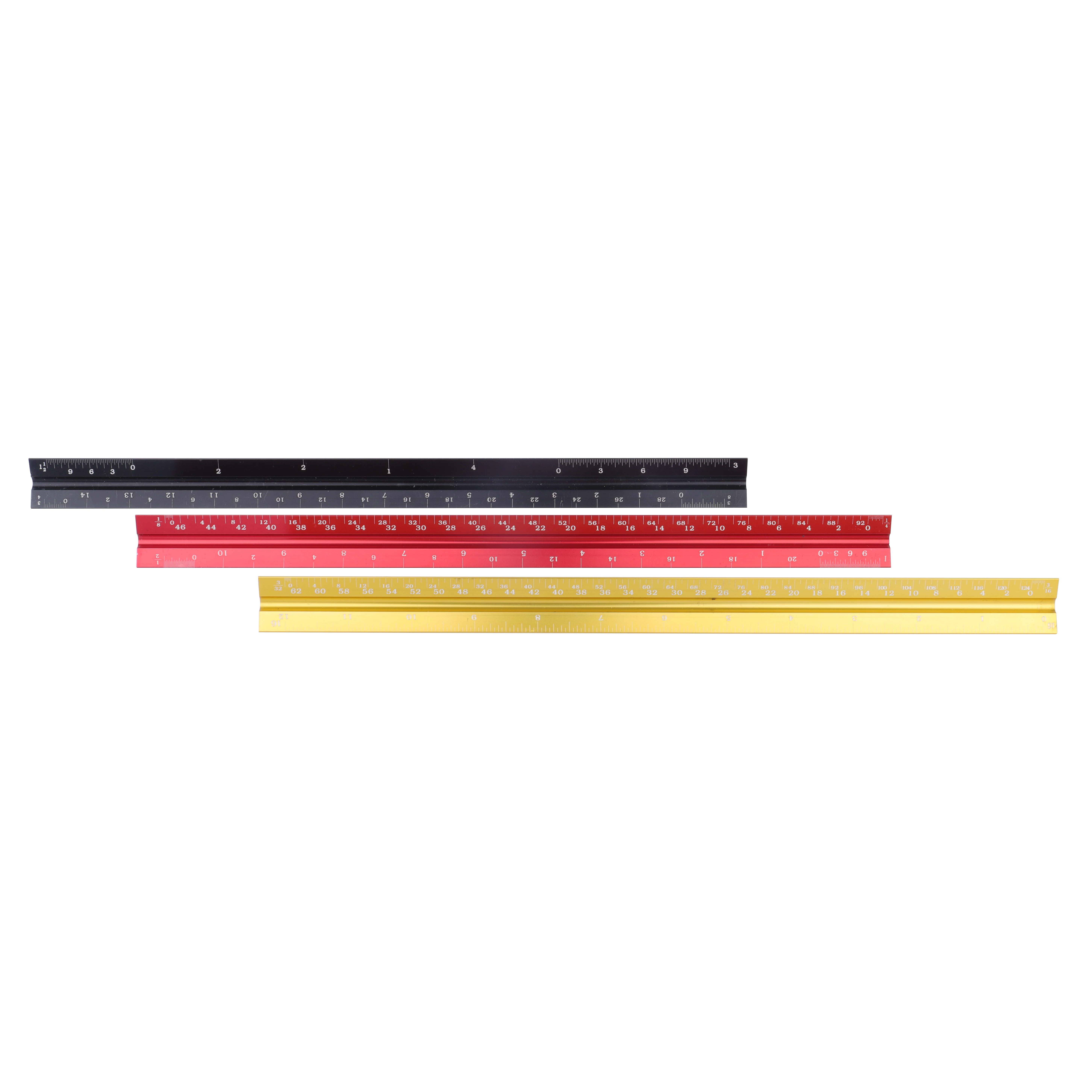 Aluminum Triangular Scale, 3-Color Handheld Power Supply For Draftsmen And Students