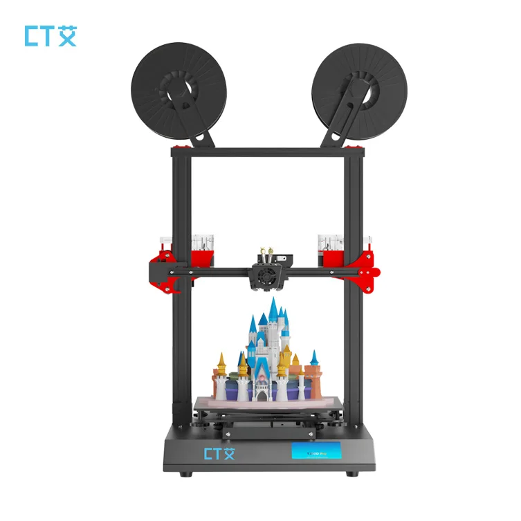 Industrial FDM 3D Printer single color multicolor option Metal axis Impresora 3d Automatic leveling 3d printer