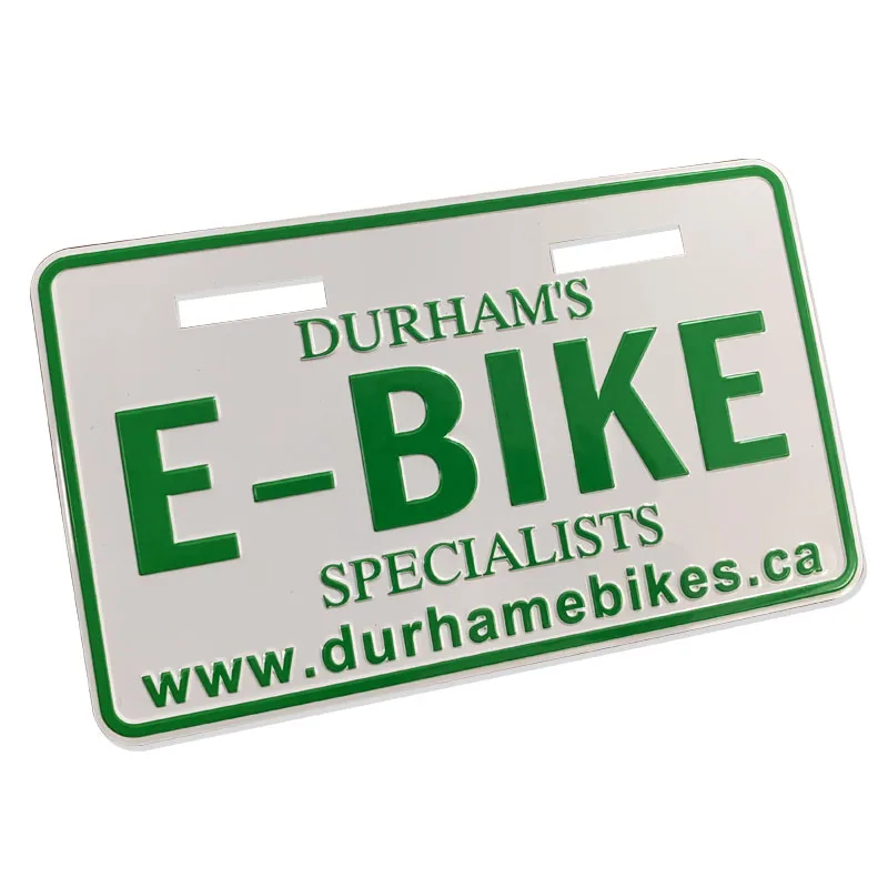 Custom Aluminum Bike Number Plate