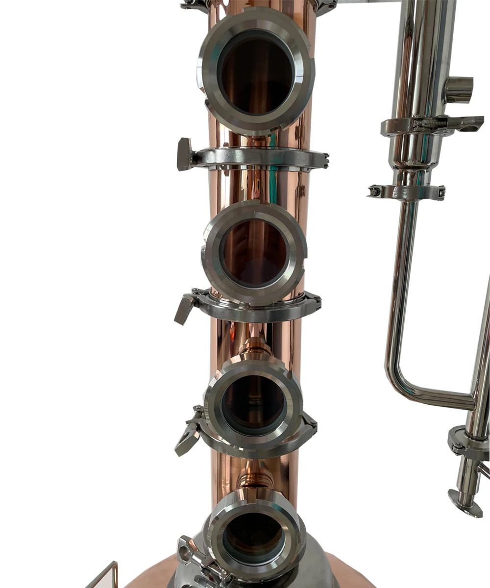 Колонна дистиллятора из нержавеющей стали и меди, колонна для самогонной дистилляции, 4/6/8 дюймов