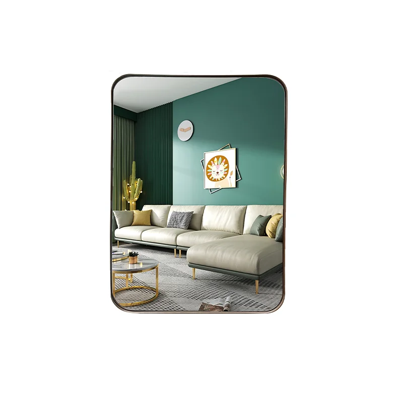 custom herschel luxury large big gold metal dressing bathroom full length long home decor inset wall mirror miroir spiegel