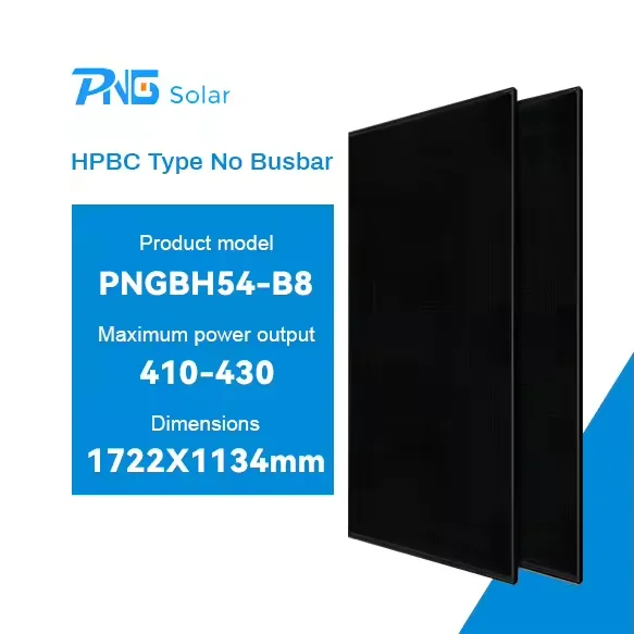 PNG Full Black 400W 410W 415W 425W 440W Solar Panel Rotterdam EU Warehouse