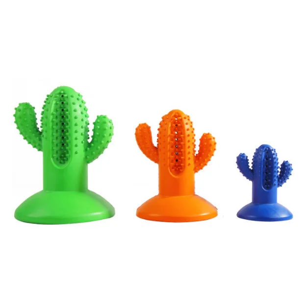 Amazon Hot Sale Dog Chew Toy Pet Rubber Toys Cactus