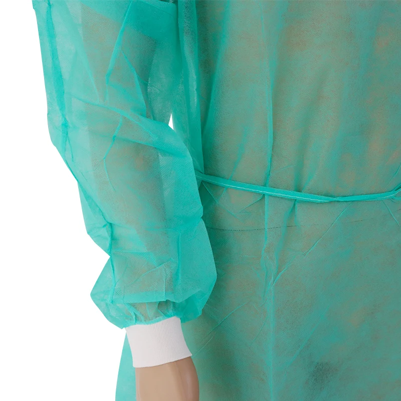 Junlong  disposable  Dental Consumables isolation gown  with tie on the neck for nurse