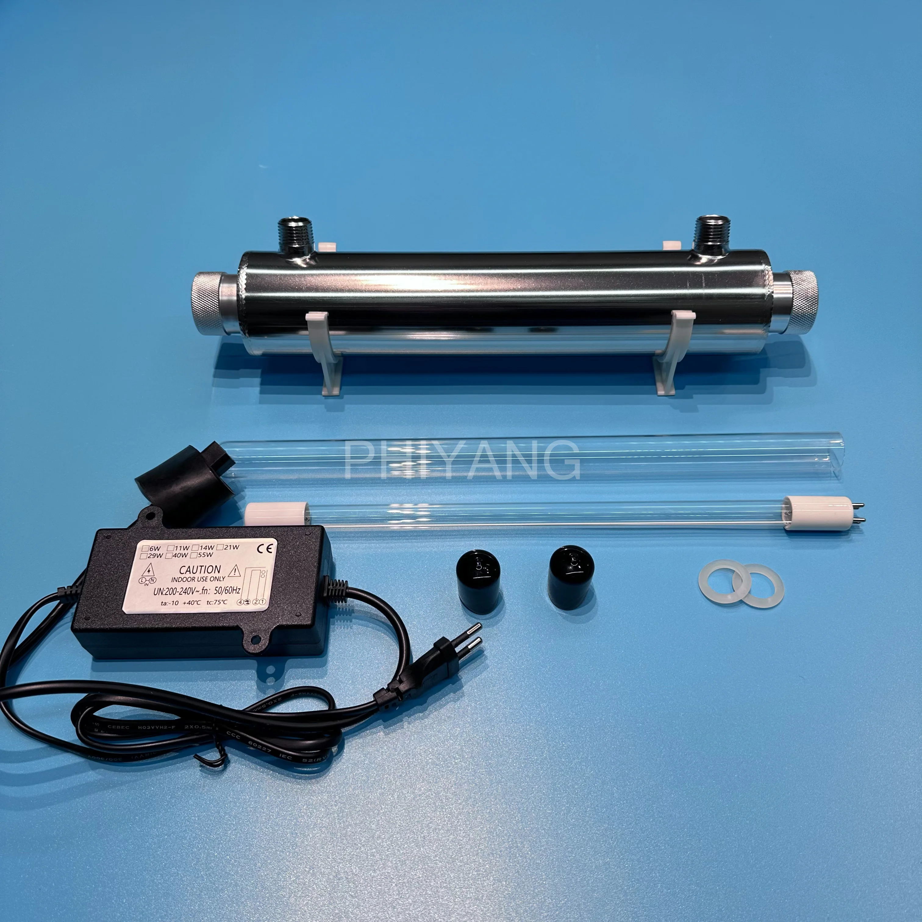 16w 0.4M3/Hr 2gpm Uv Water Filter Home Use Uv Sterilizer Stable and Efficient Water Treatment Equipment