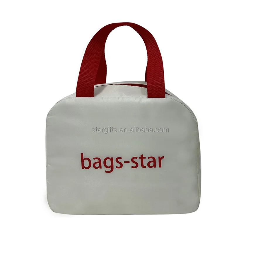 Custom Sublimation Printing Waterproof Polyester Thermal Insulated Food Lunch Bag for Work School