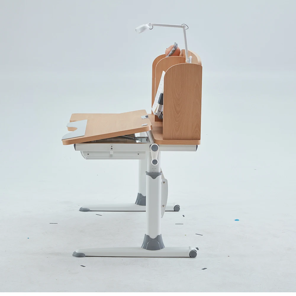 
Pink Color Height Adjustable Ergonomic Educational Kids Children Table And Chair Study Set For Girls study table with storage 