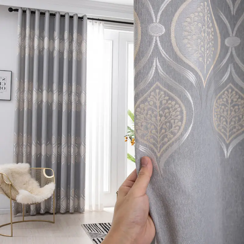 Blackout window curtain roller manual black curtains for home window and door