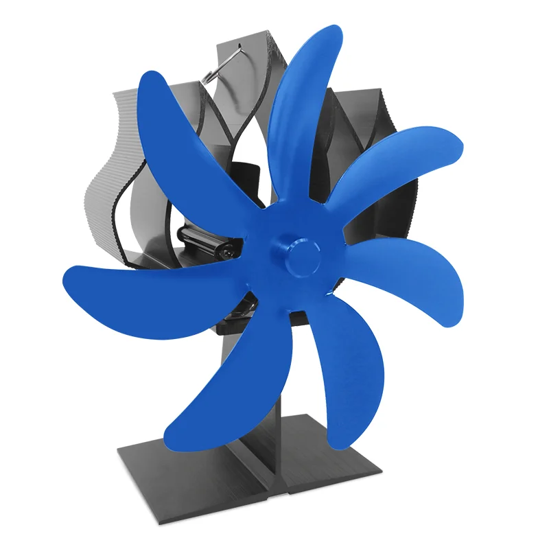 2022 New 7blades Fireside accessory self-Powered Thermoelectric Heat Powered Wood Burning Stove Fan