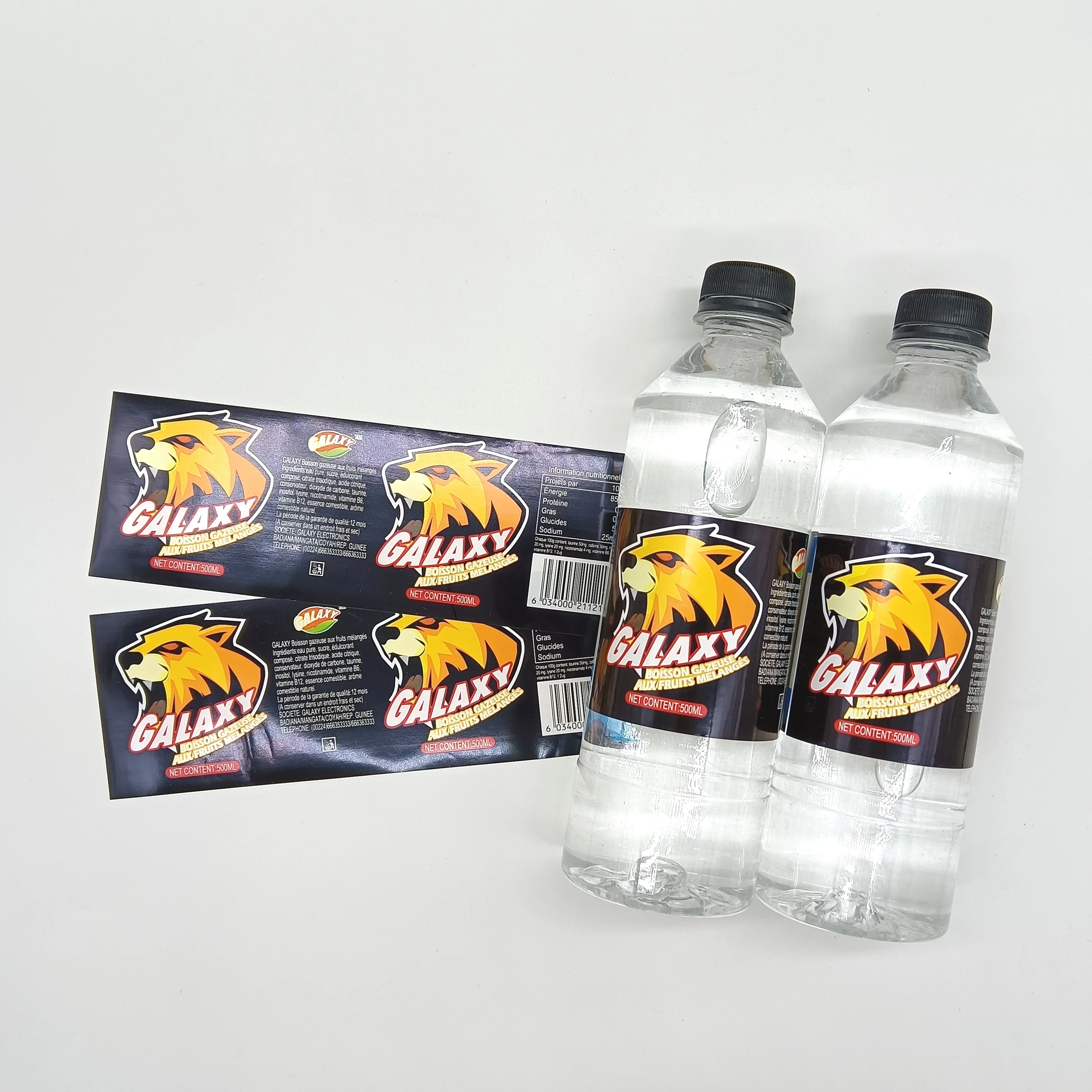 Custom designed BOPP Shrink Label for Food Industrial Use flavored juice packing Bottle Label