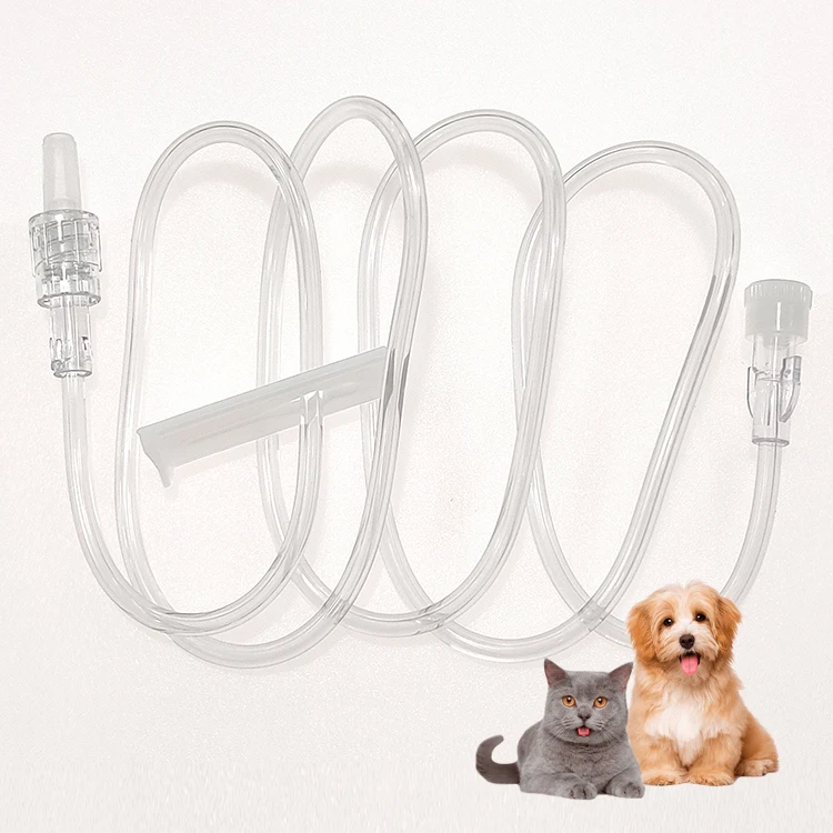 veterinary T-Connector iv extension set OEM ODM disposable animal iv infusion extension set with T-Connector